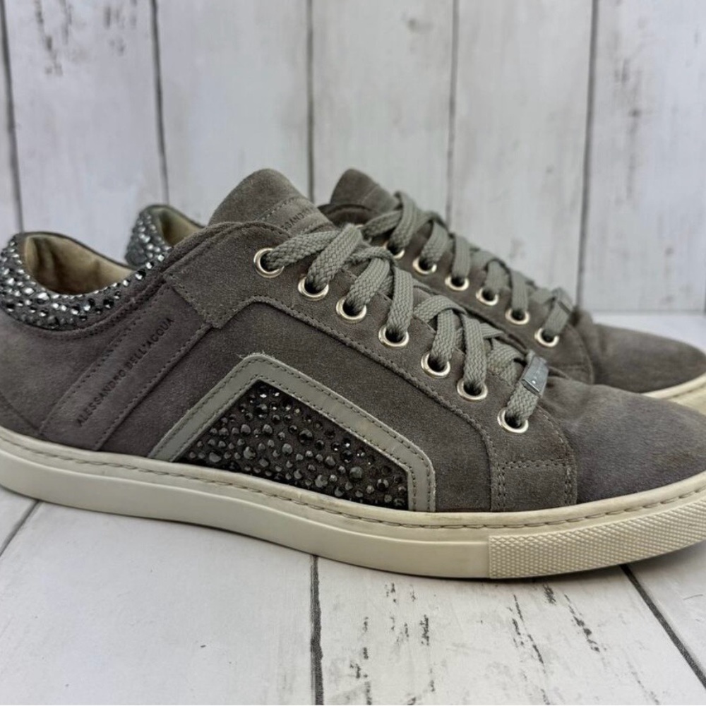 Alessandro Dell'Acqua Gray Suede Women's Sneakers